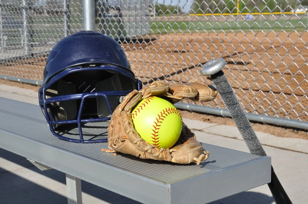 Baseball And Softball Team Names That Hit It Out Of The Park, softball, helmet, bat, field, bench